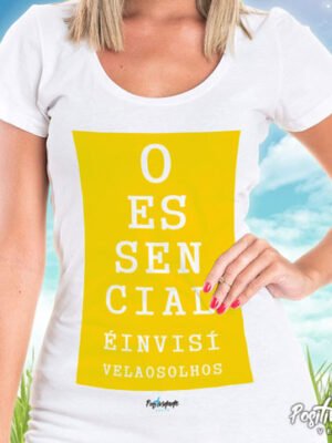 Camiseta O Essencial é Invisível aos Olhos – Literatura e Reflexão