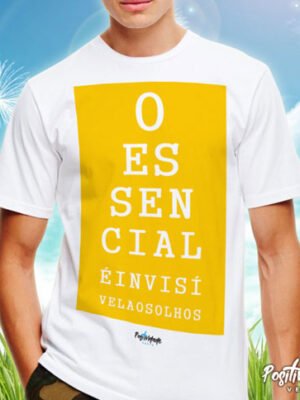 Camiseta O Essencial é Invisível aos Olhos – Literatura e Reflexão
