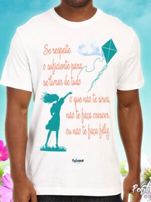 Camiseta Se Respeite – Frase de Autoestima e Amor Próprio