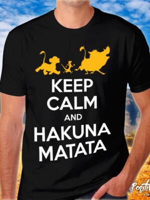 Camiseta Keep Calm e Hakuna Matata – Estampa Geek Positiva