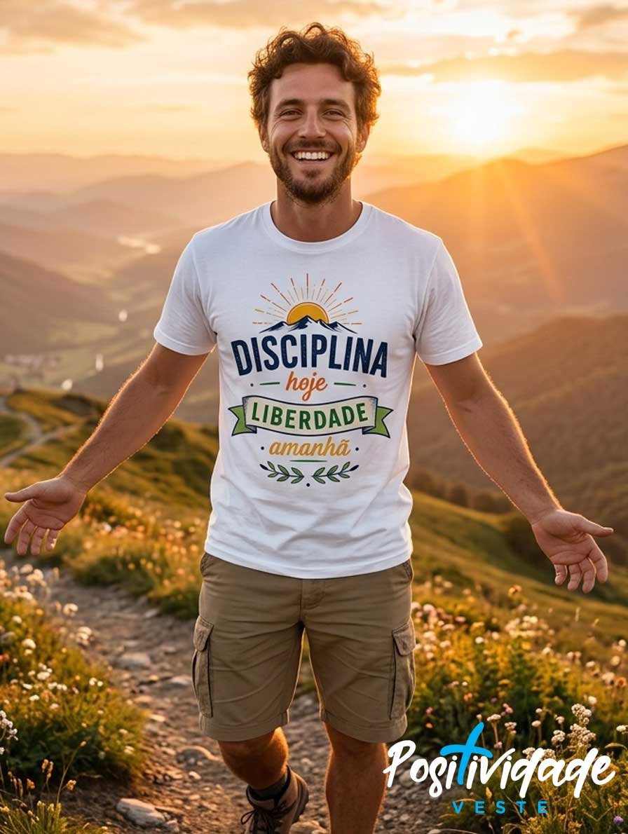 Camiseta Disciplina Hoje Liberdade Amanhã – Motivacional